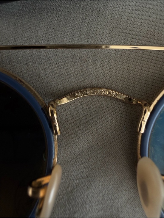 RAY-BAN SUNGLASSES ROUND DOUBLE BRIDGE RB 3647N 001/9U 51-22 Arista